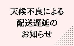 降雪等の影響による配送遅延のお知らせ