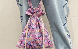 【作り方・レシピ付き】LIBERTYの生地で作る巾着バッグ