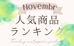 【11月】人気商品ランキングとスタッフいち推し商品特集
