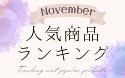 【11月】人気商品ランキングとスタッフいち推し商品特集