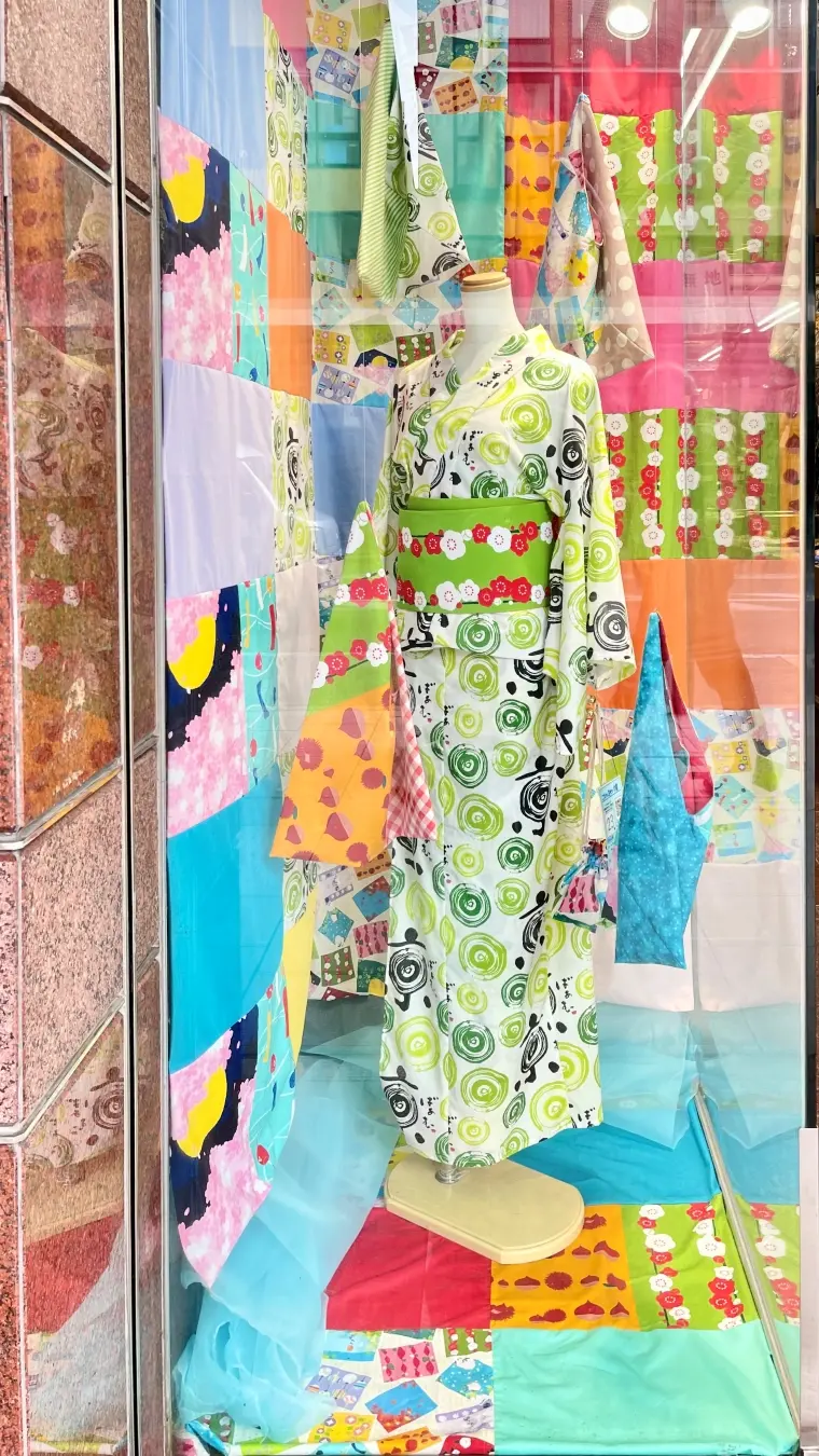 《３月》美十さんコラボ生地ディスプレイ展開中！