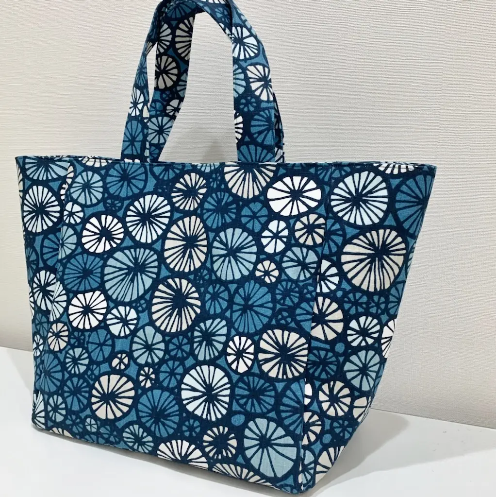 【作り方・レシピ付き】Spiraの生地で作るマチ付きトートバッグ