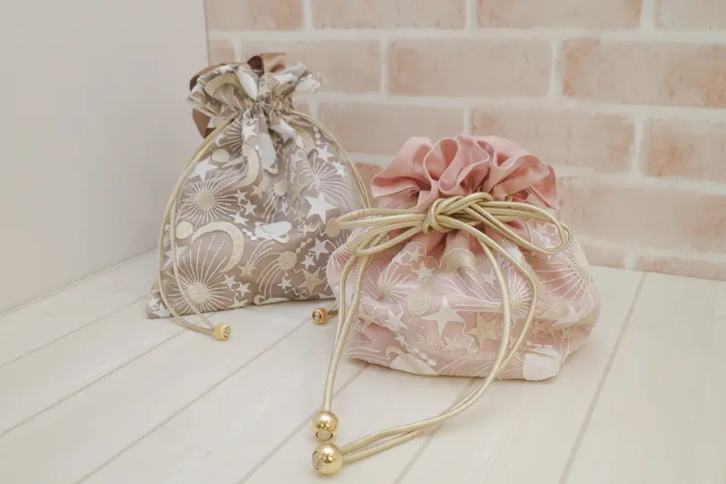 【作り方・レシピ付き】チュールレースを使った巾着バッグ2種類