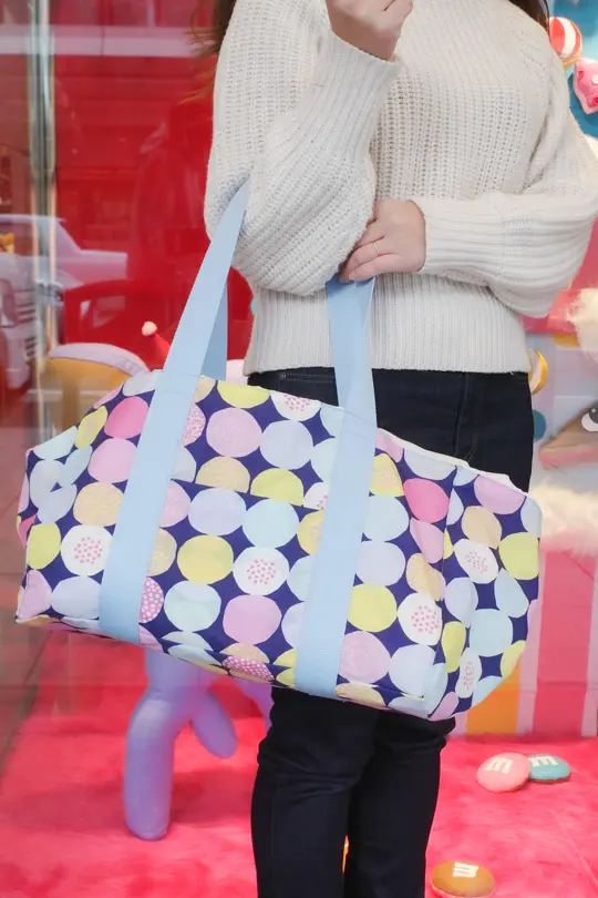 【作り方・レシピ付き】買い物かごにすっぽり収まるエコバッグ