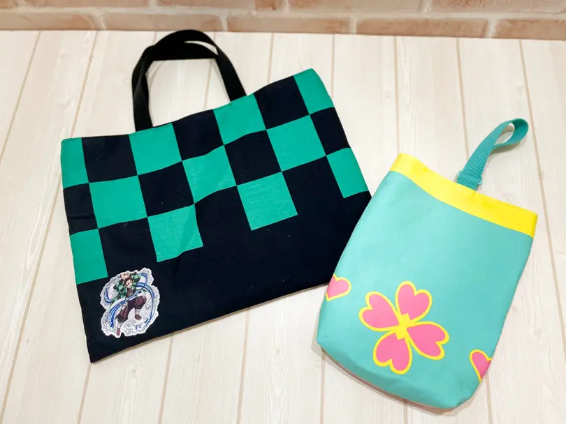 【作り方・レシピ付き】ボーダー柄がありがたい！モチーフ柄のレッスンバッグ＆シューズバッグ