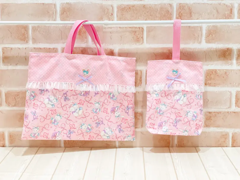 【作り方・レシピ付き】チュールのフリルがかわいい♡レッスンバッグ＆シューズバッグ