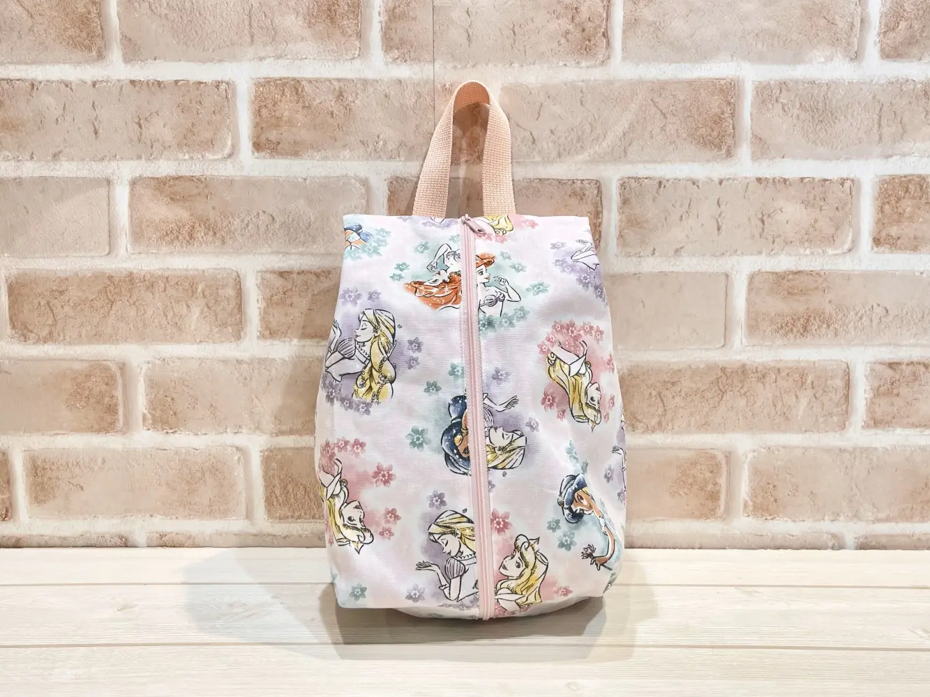 【作り方・レシピ付き】シューズバッグ（ファスナータイプ）