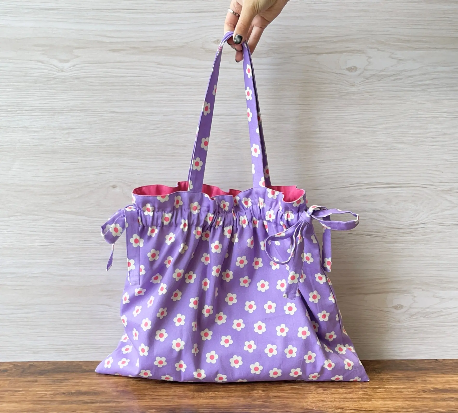 【作り方・レシピ付き】巾着トートバッグ