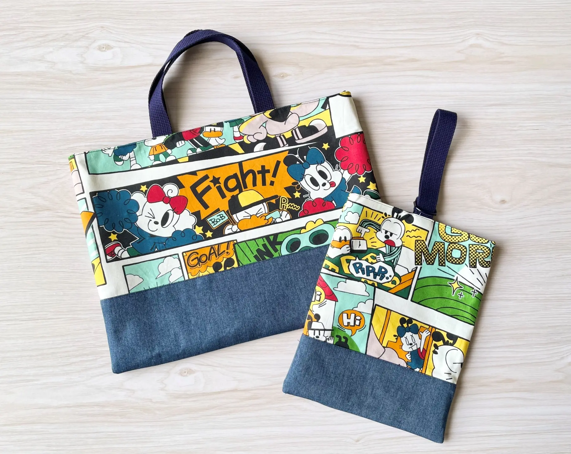 【作り方・レシピ付き】レッスンバッグ＆シューズケースセット