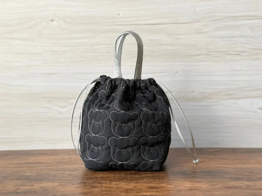 【作り方・レシピ付き】キルティングで作る巾着バッグ