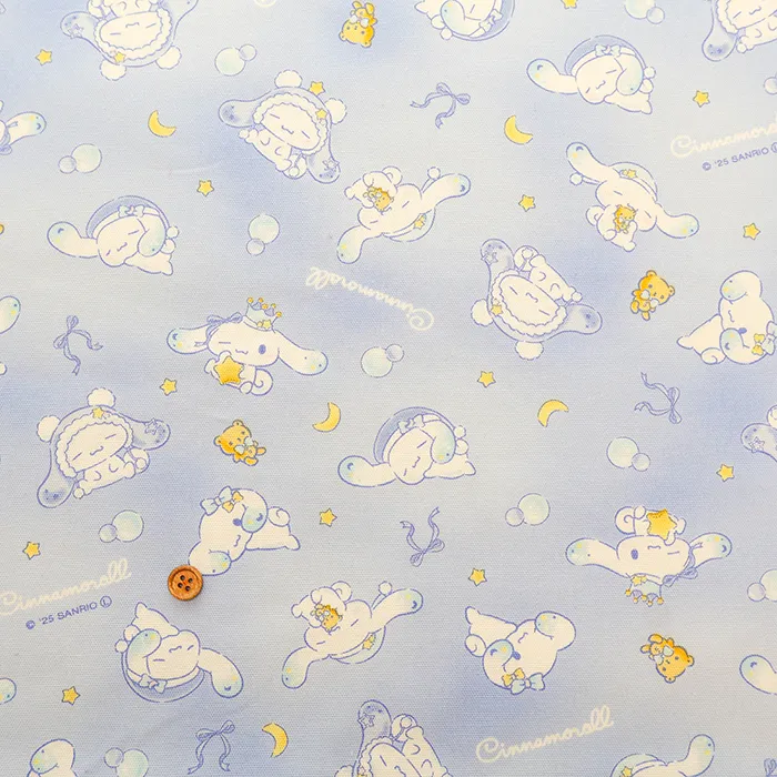 コットンオックスプリント生地　シナモロールドリーム