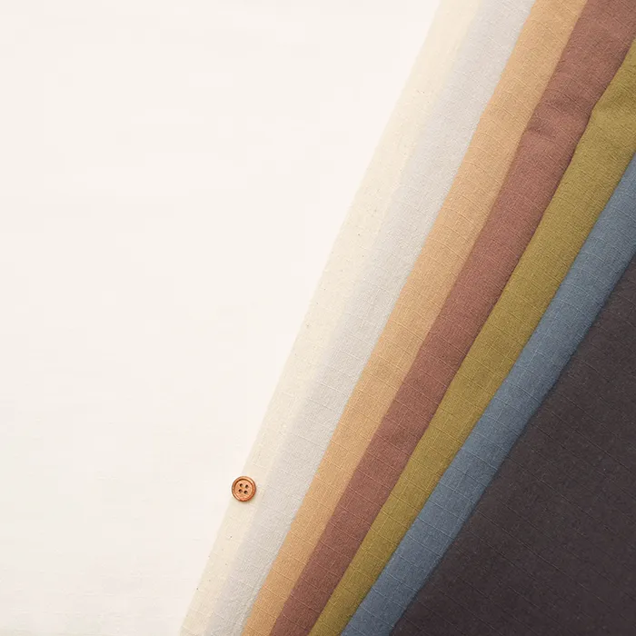 C/Lリップストップトリプルワッシャー生地　無地（1-030-ad5747）