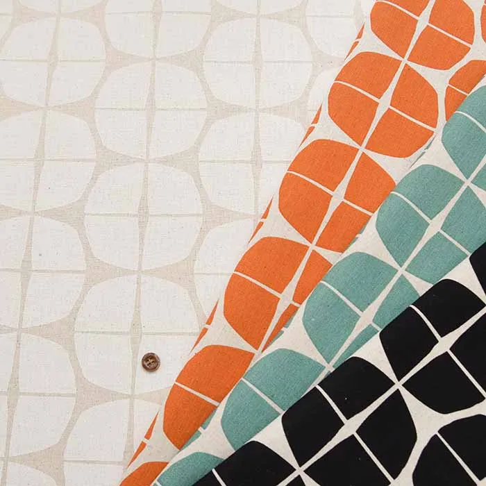 C/Lキャンバスプリント生地　LE DEPART　カトル