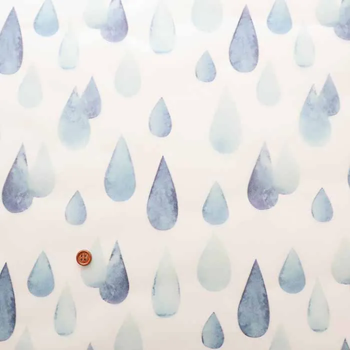 中国製　やわらかウレタンプリント生地　しずく