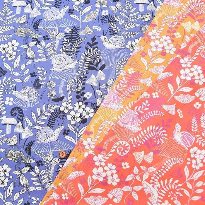 USAコットン　MAEVE MUSHROOM AND MOTHS