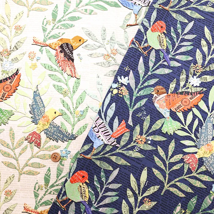USAコットンプリント生地　moda　PAPRE HAMLET　バード