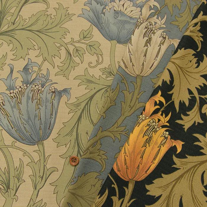 USAコットン　オックスプリント生地　moda willam Morris アネモネ