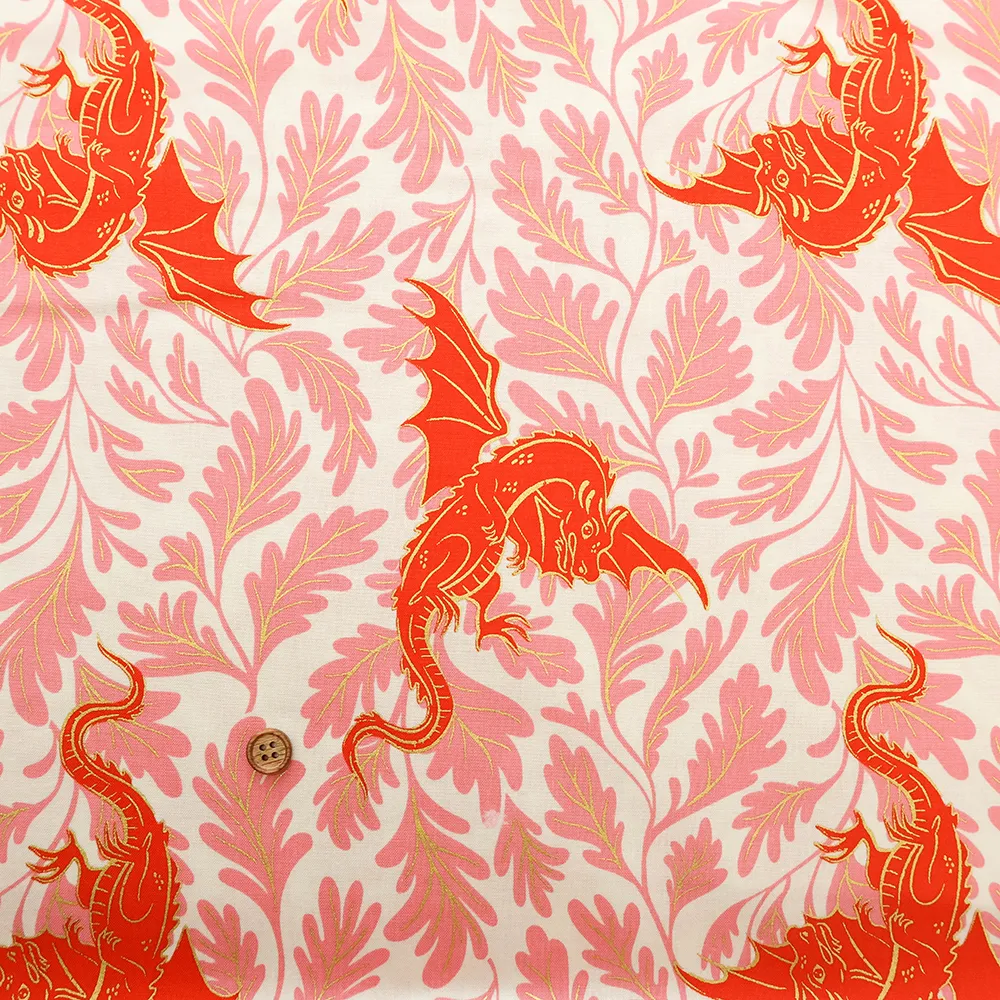 USAコットンプリント生地　moda　Fireglow Doragon