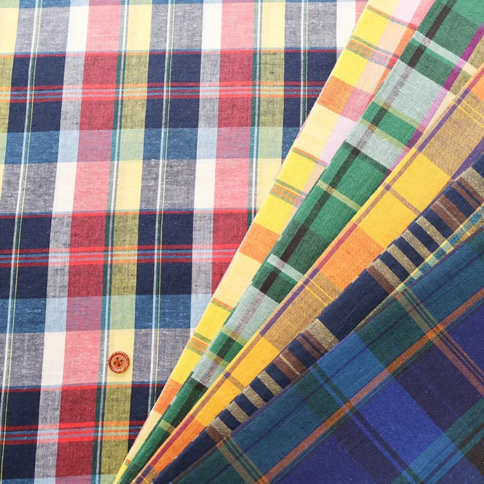 ワッシャー加工　C/Lマドラスチェック