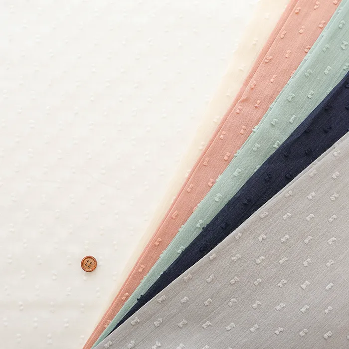 コットン50ボイルスノーカットドビー生地　無地