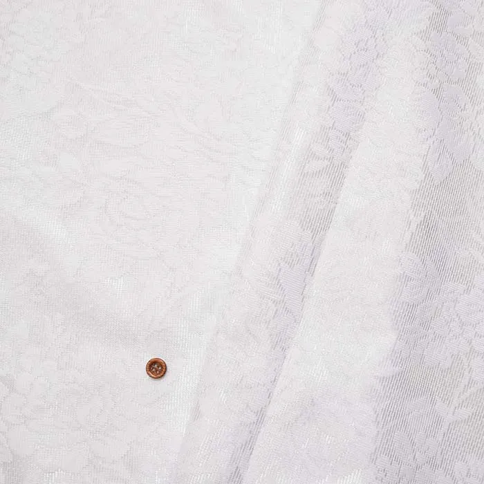 ミラーカーテンレース生地　フラワー