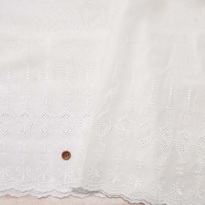 綿ローンカフェカーテン　クリスタル　約86cm丈