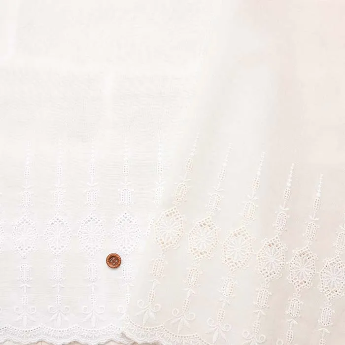 綿ローンカフェカーテン　クリスタル　約40cm丈