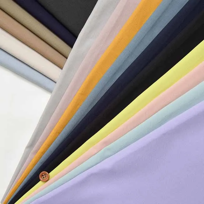 シルケット加工　コットン80ローン生地　無地（1-065-208016）