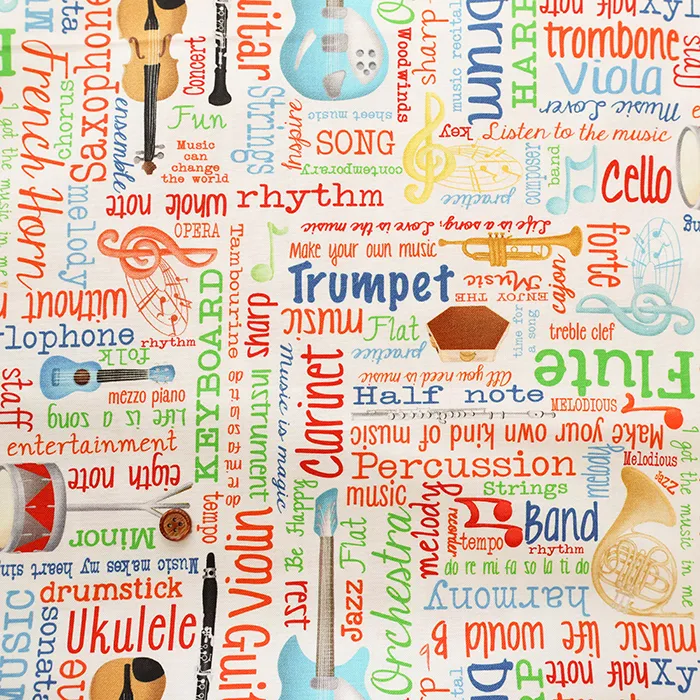 USAコットン　BENARTEX　Musical Words