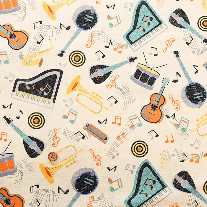 USAコットンプリント生地　WINDHAM FABRICS　ミュージック