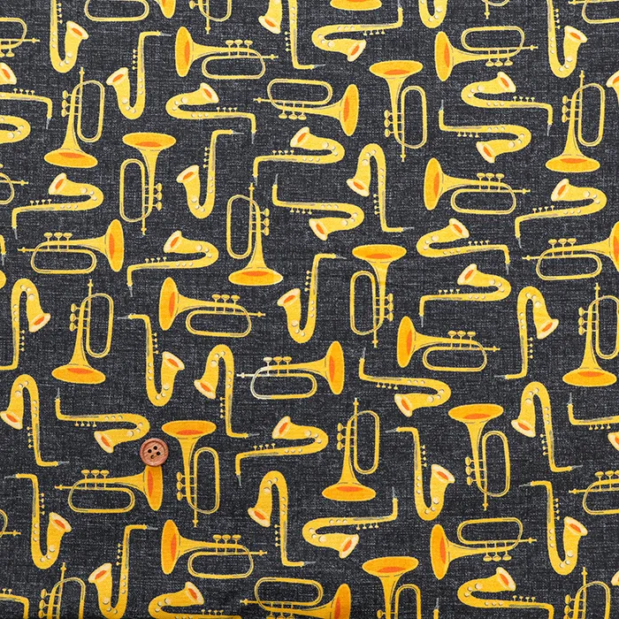 USAコットンプリント生地　WINDHAM FABRICS　管楽器