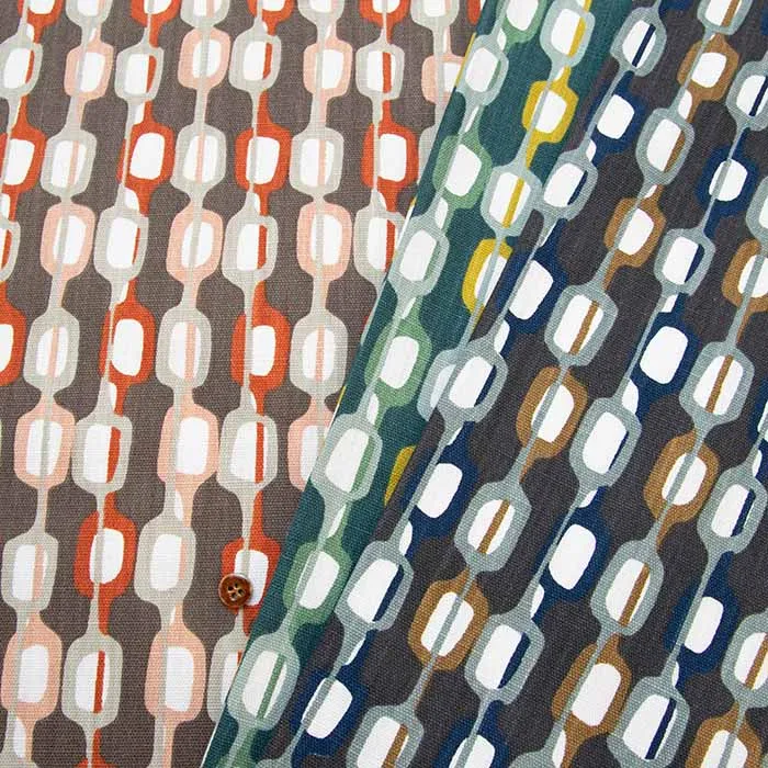 コットンオックスプリント生地　Spira pf SWEDEN FALT