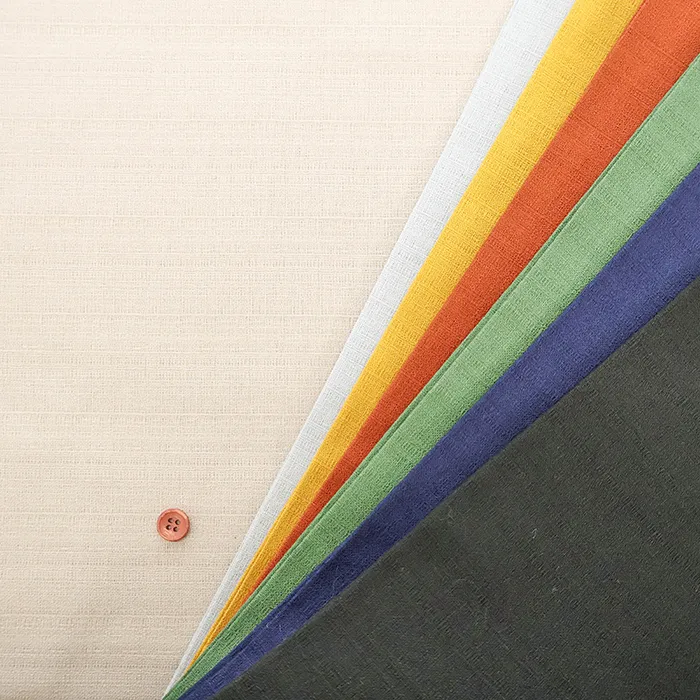 コットンバニラン生地　無地