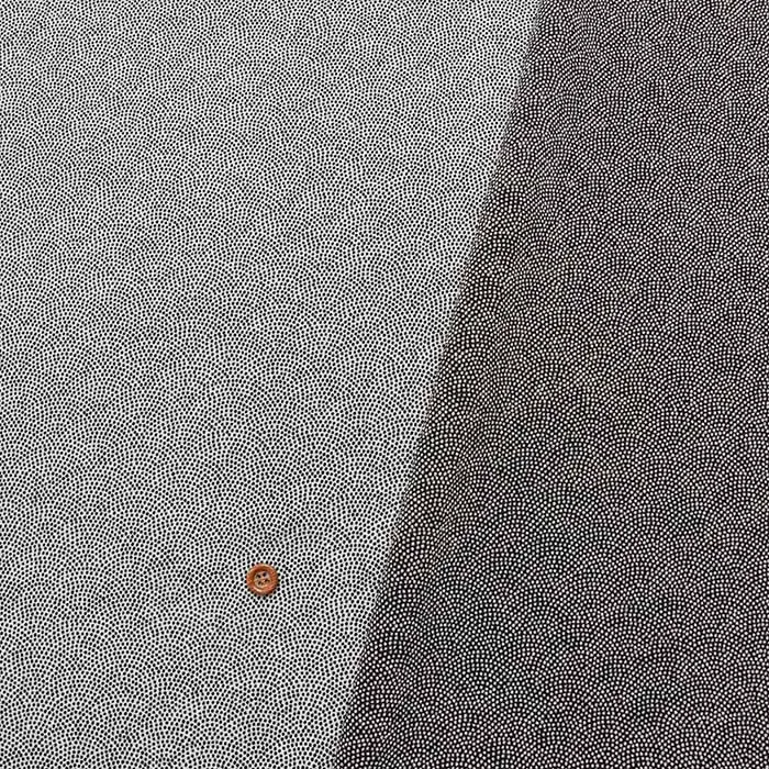 ポリエステルチリメンプリント生地　鮫小紋