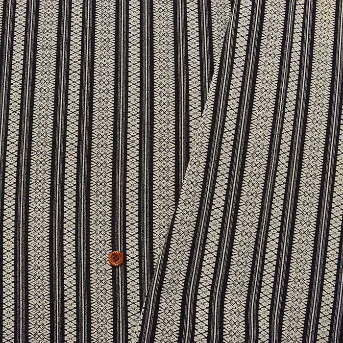 ポリエステルチリメンプリント生地　博多文