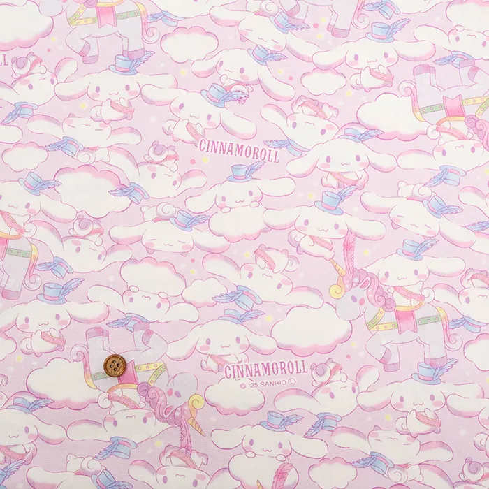 コットンオックスプリント生地　シナモロール(1-003-832124-cnpo)