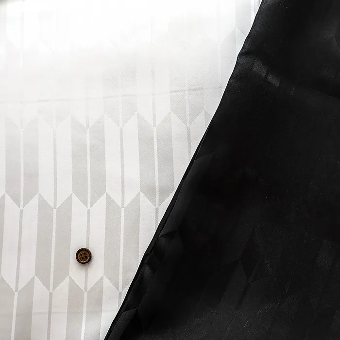 ポリエステルジャガード生地　矢絣