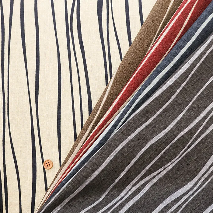 コットンドビープリント生地　ヨロケジマ