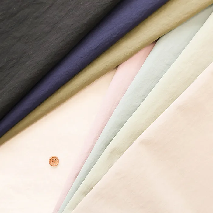 撥水加工　ナイロンワッシャー生地　無地(2-036-hs2267)