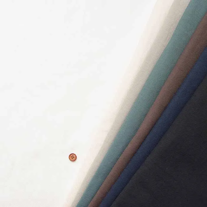 フランス綾　コットンダブルフェイス生地　無地