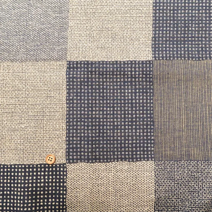 コットン二重織ジャガード生地　格子