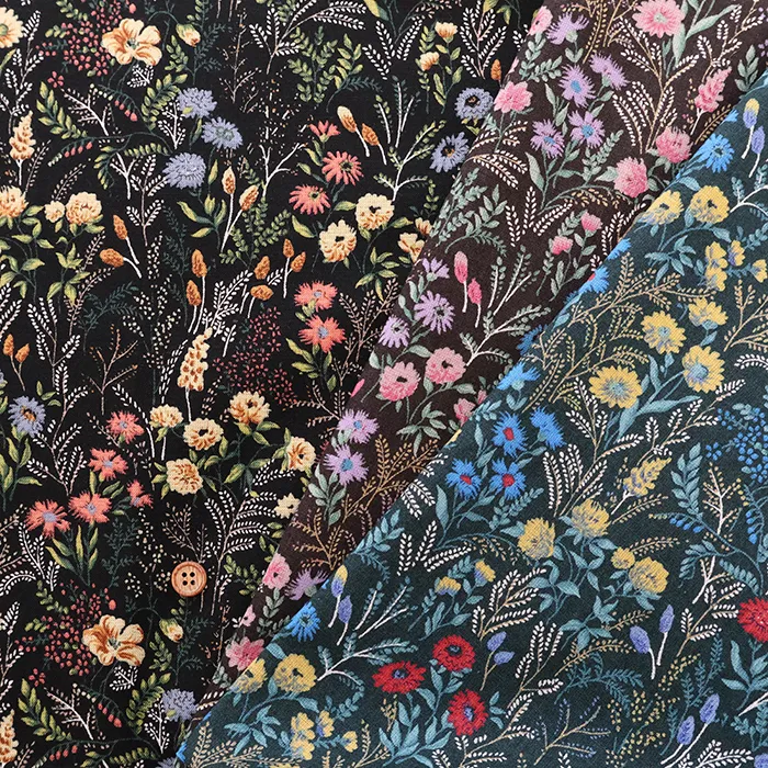 C/Lシーチングプリント生地　フラワー