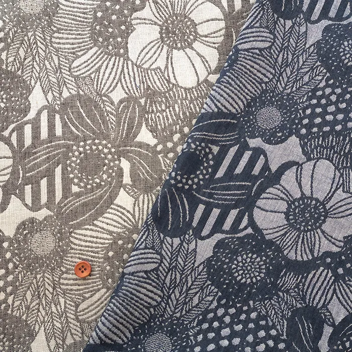 コットンジャガード生地　アートフラワー