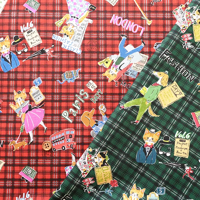 コットンシャーティングプリント生地　ソバカスキッズ