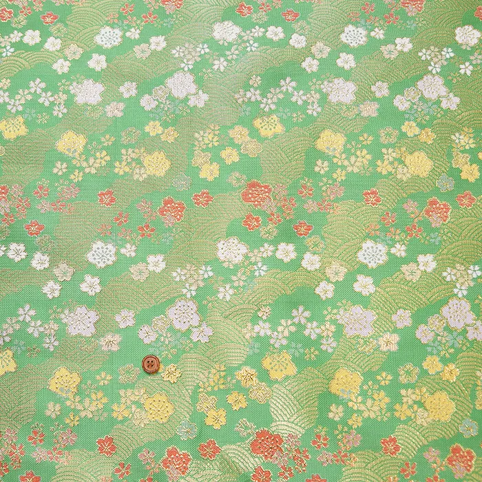 金襴　青海波梅