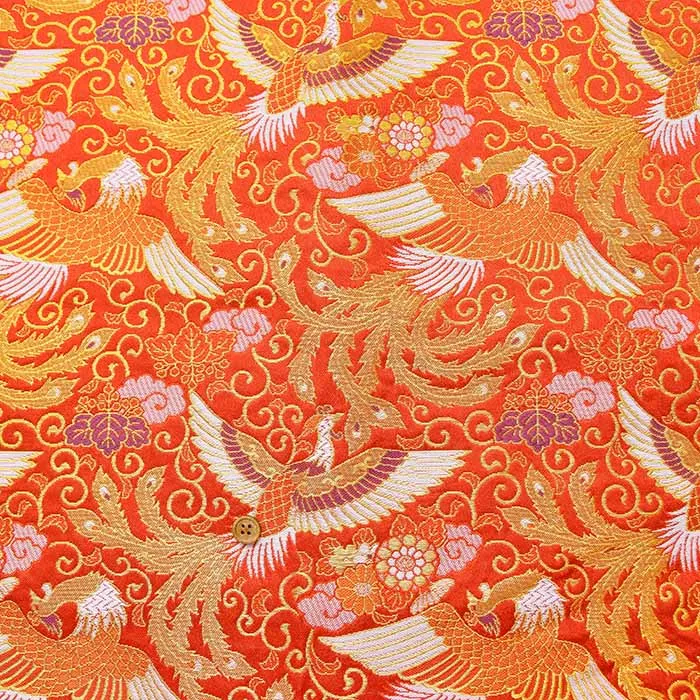 金襴　唐草鳳凰