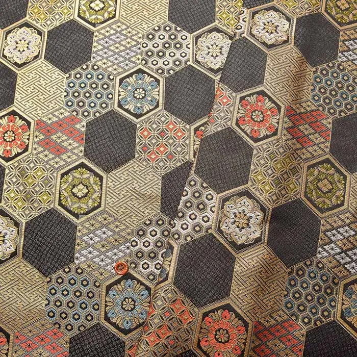 金襴　亀甲と吉祥