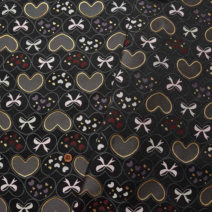 金襴　ハート＆リボン