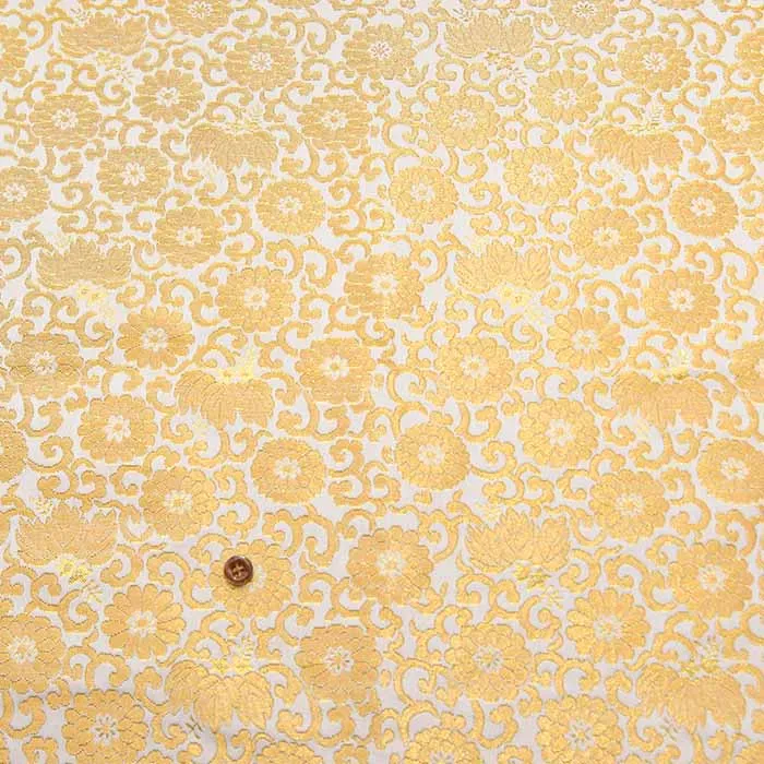 金襴　菊と唐草