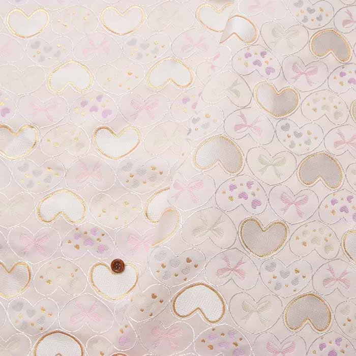 金襴　ハート＆リボン